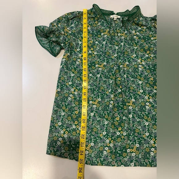 Max Studio Floral Green Women’s Shirt Size Medium - Picture 5 of 7